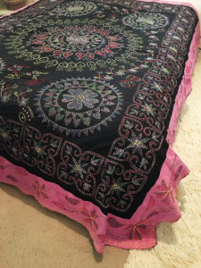 Nakshi Kantha Quilt